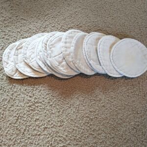 Set of Reusable White Cotton Pads